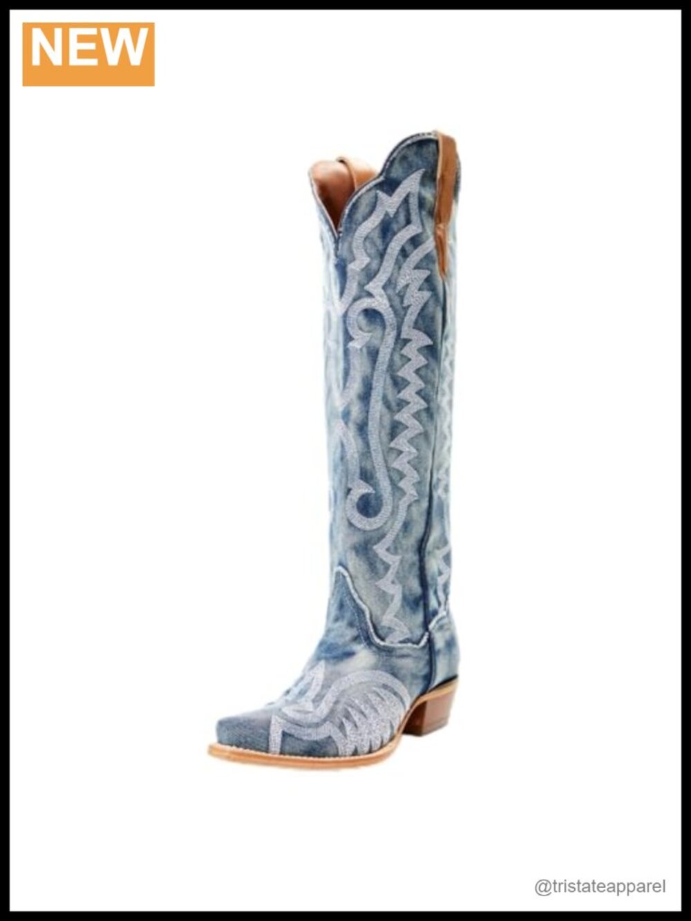 Women's Western Cowboy Boots Mid-Calf Low Heel Pointed Toe Zipper